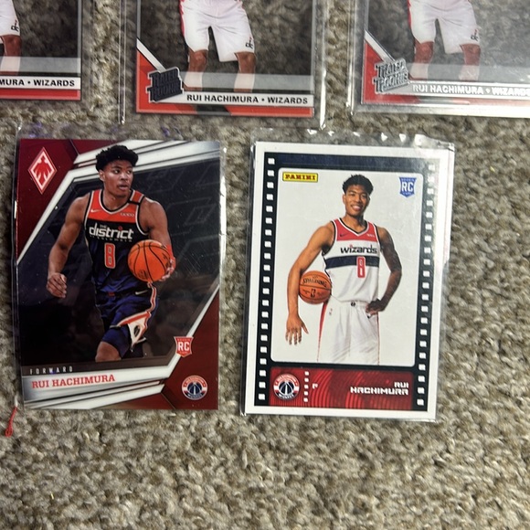 Rui Hachimura Los Angeles Lakers Panini Prizm Clearly Rookie Card #58, #88, #569 - Picture 4 of 6